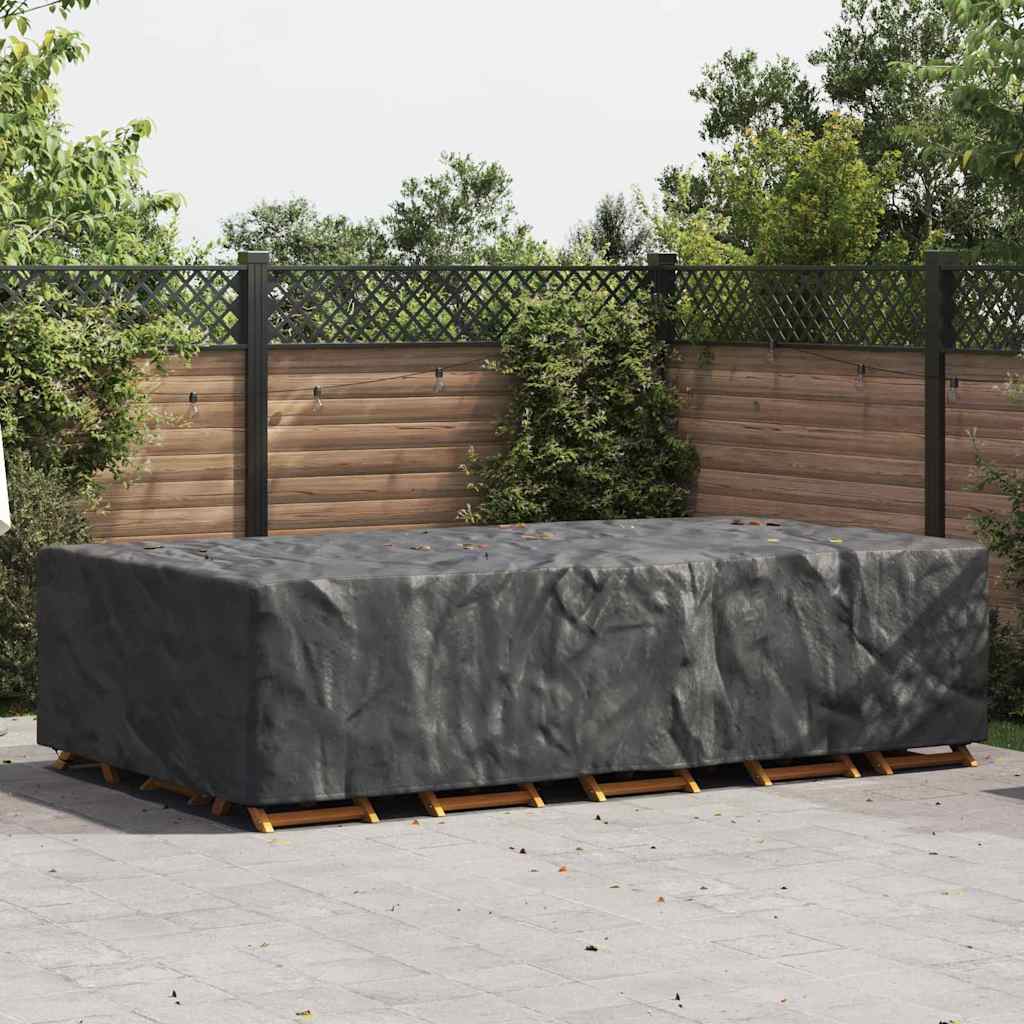 Pokrowiec na meble ogrodowe Czarny 305 x 190 x 85 cm 600D