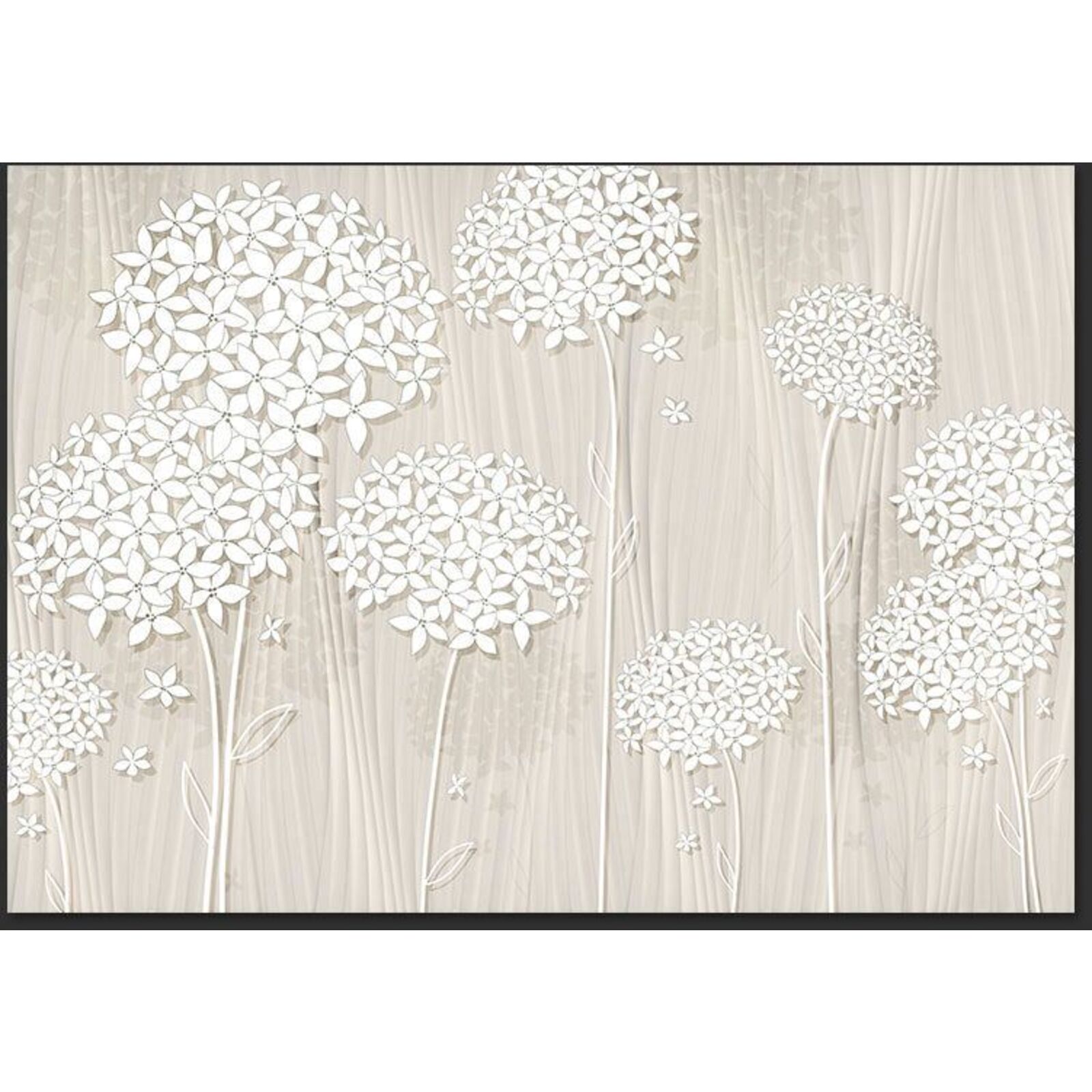 Papier peint délicatesse crémeuse - 350 x 245 cm - 2