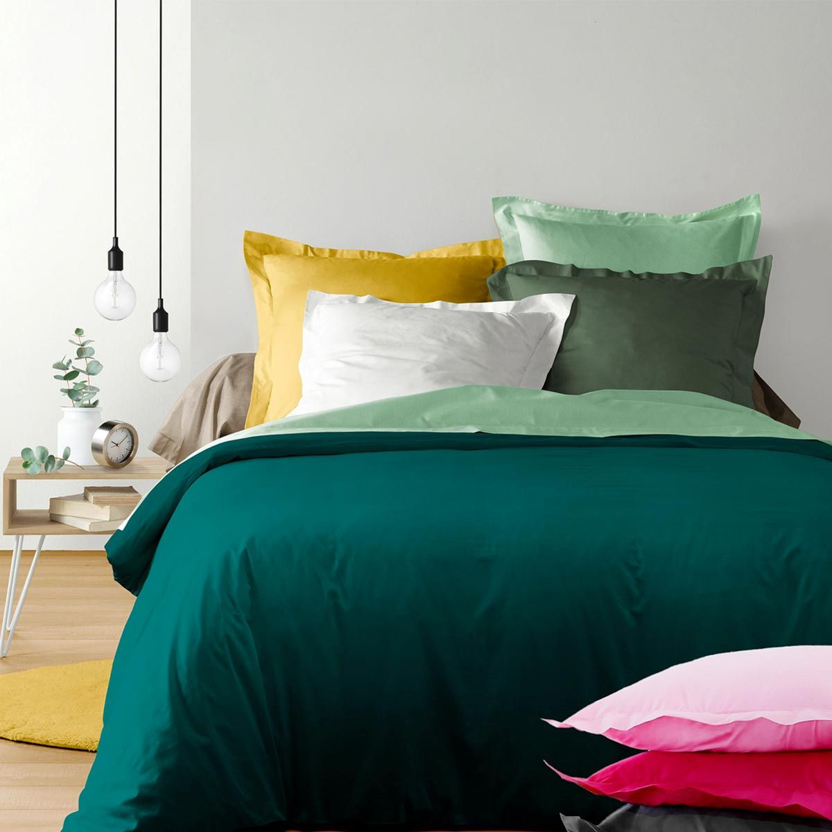 Drap housse Jersey - rose dragée 160 x 200 cm - 4