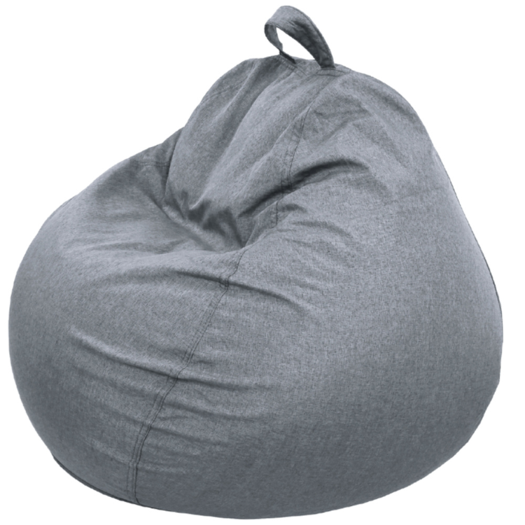 Pufe pêra BANANAIR 80 x 70 cm cinzento escuro - 2