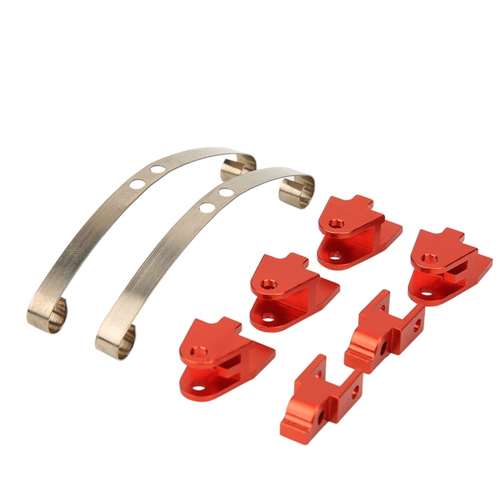 Accessorio ammortizzatore in lega di alluminio adatto per auto RC WPL B4 24 1/16 (rosso WPL1684R) - 2