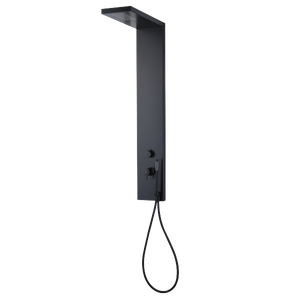 Panneau de douche mitigeur mécanique ESSEBAGNO Essekadra - noir mat
