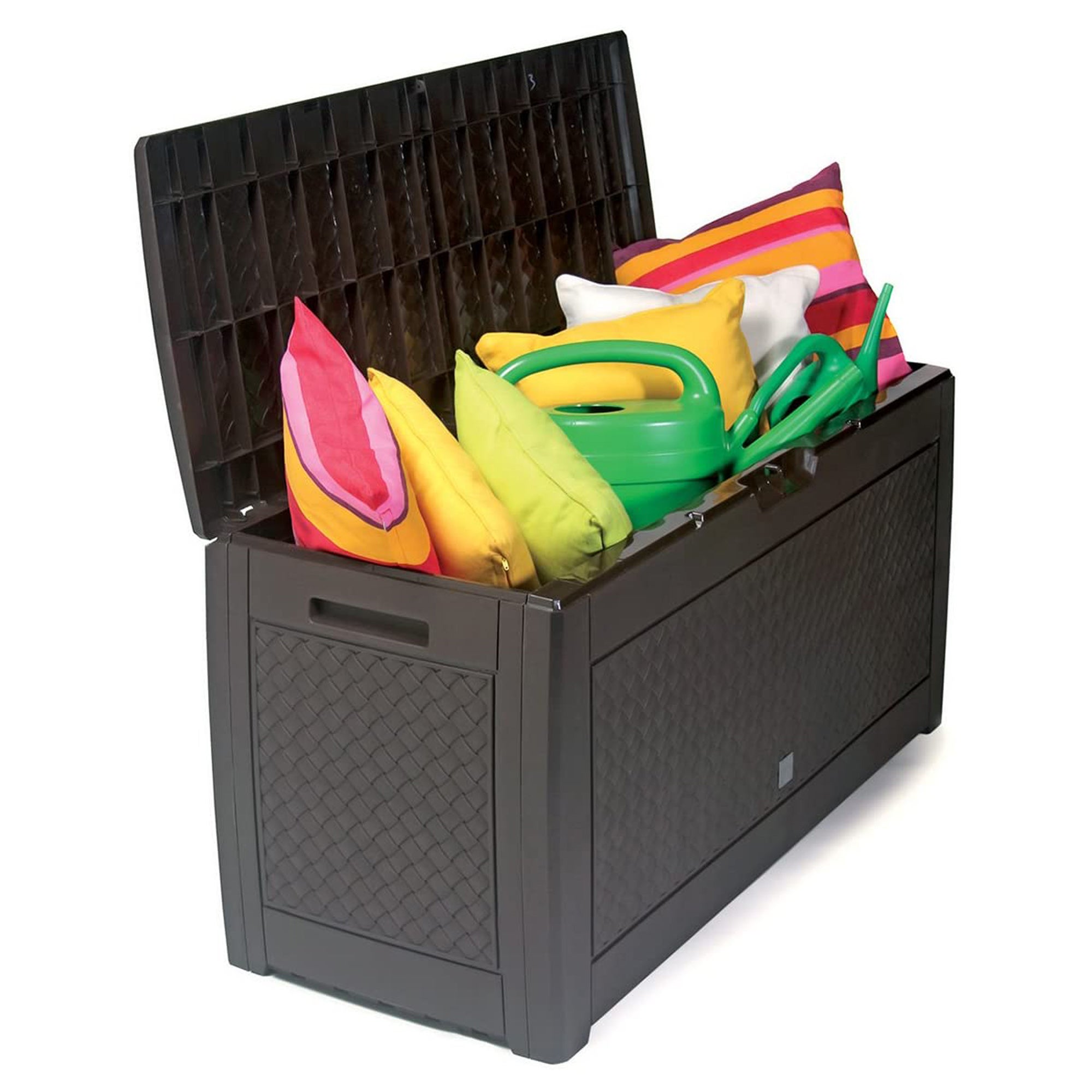 Boîte de jardin 310 litres Boxe Matuba couleur chocolat 119 x 48 x 60 cm - 3