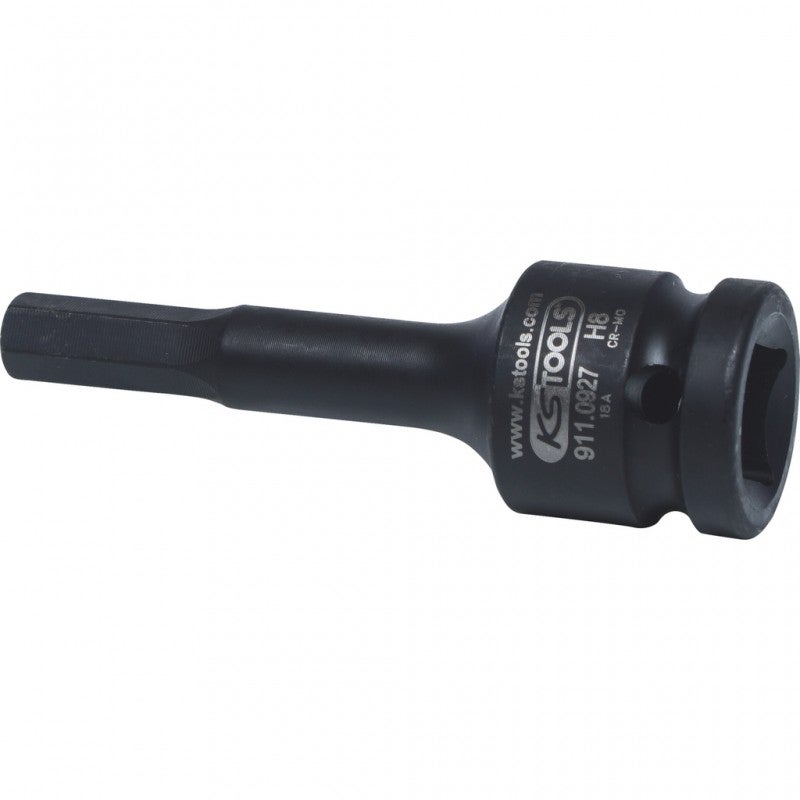 KS TOOLS Douille à Choc 6 Pans 1/2" 8 Mm – Chrome-Molybdène – Pour Utilisation Impacts – Qualité Pro