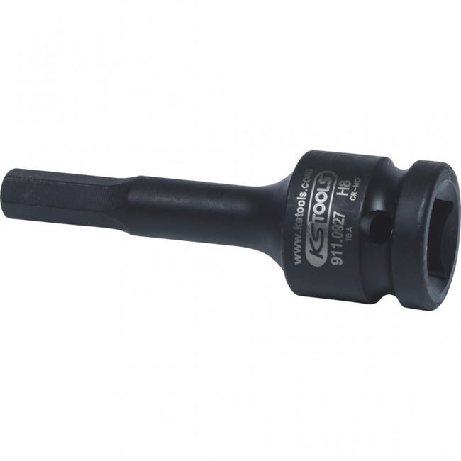 KS TOOLS Douille à Choc 6 Pans 1/2" 8 Mm – Chrome-Molybdène – Pour Utilisation Impacts – Qualité Pro
