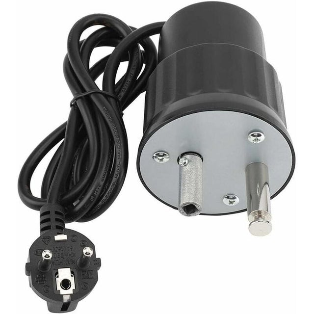 Forcella per barbecue con motore rotante, motore elettrico da campeggio in alluminio, kit giradischi elettrico, carico nominale 0-24 kg