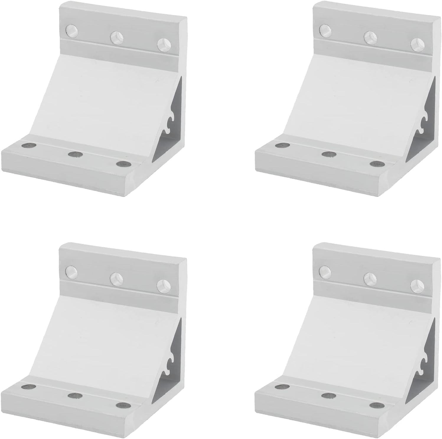 Lot De 4 équerres De Jonction 3 Voies En L Pour Profilés Aluminium 2020 - Marque BriTech 3D