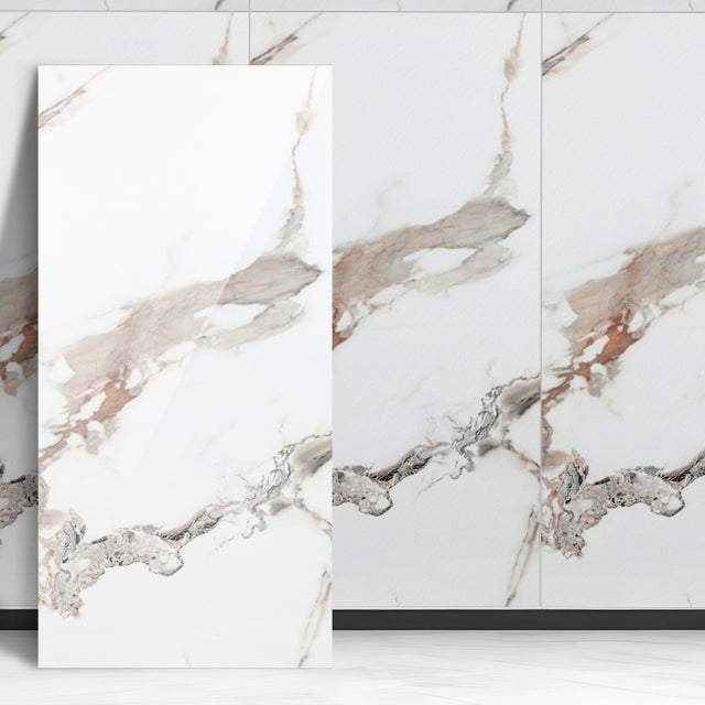 Autocollants pour carrelage,PVC,Imperméables,Décoration murale,Platine,120×60CM (4 pièces)