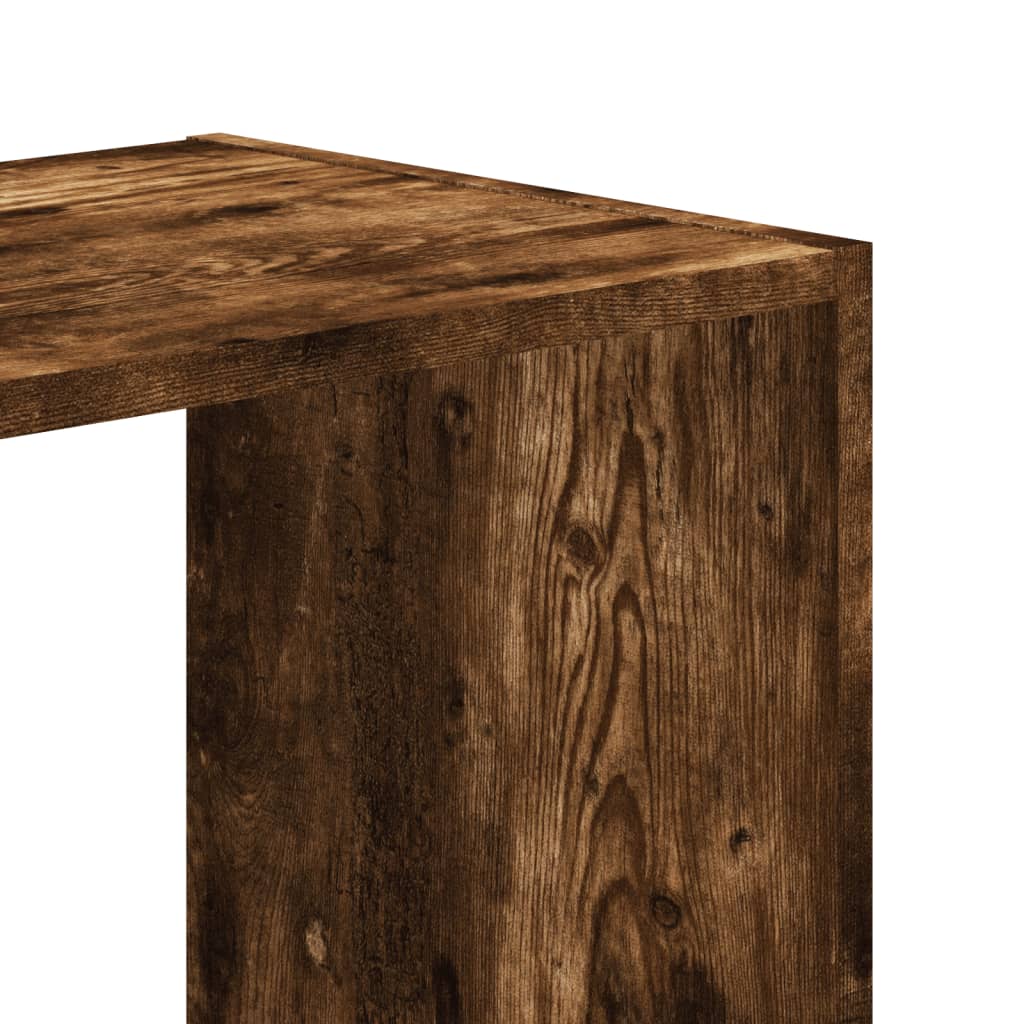Bibliothèque chêne fumé 68,5x32x68,5 cm bois d'ingénierie vidaXL - 7