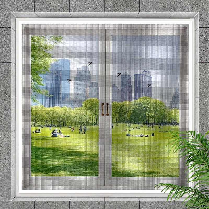 Zanzariera Per Finestra 70x140cm - Con Nastro Magico, Protezione Zanzare Grigia - Foto 13