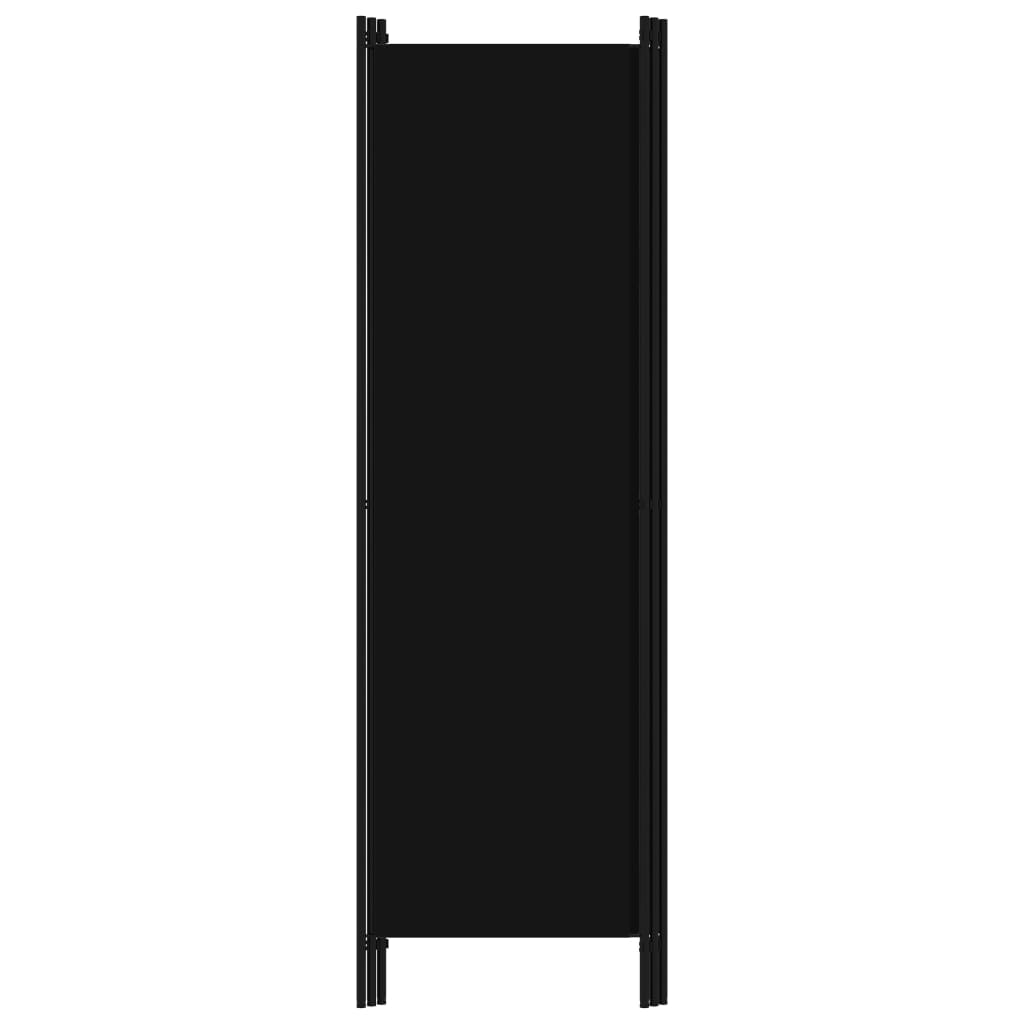 Cloison de séparation 3 panneaux | Paravent | Séparateur pliable Noir 150x180 cm CFW50386 - 4