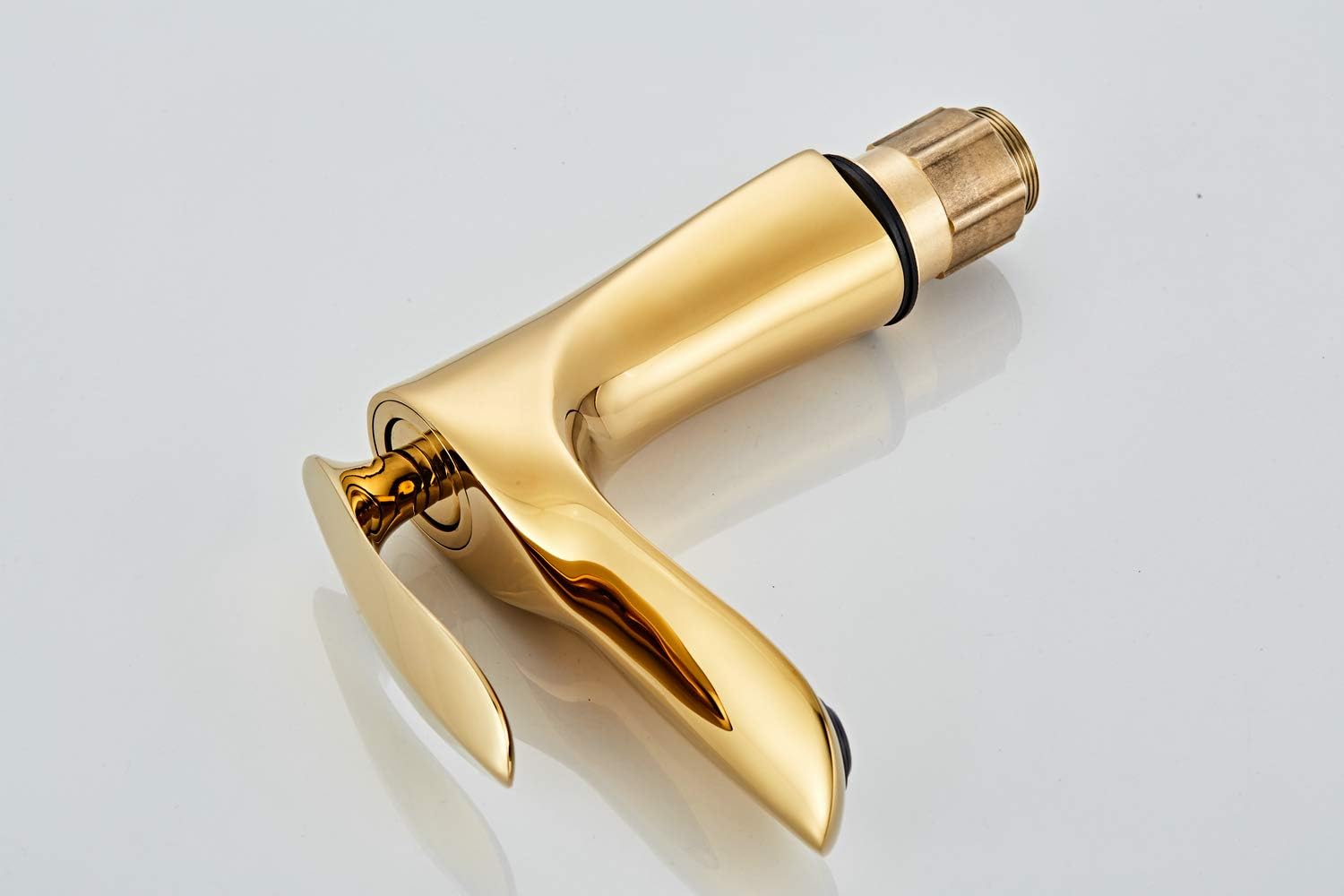 Robinet de lavabo pour salle de bain Mitigeur en laiton Fini or chrome doré Mitigeur avec lavabo - 4