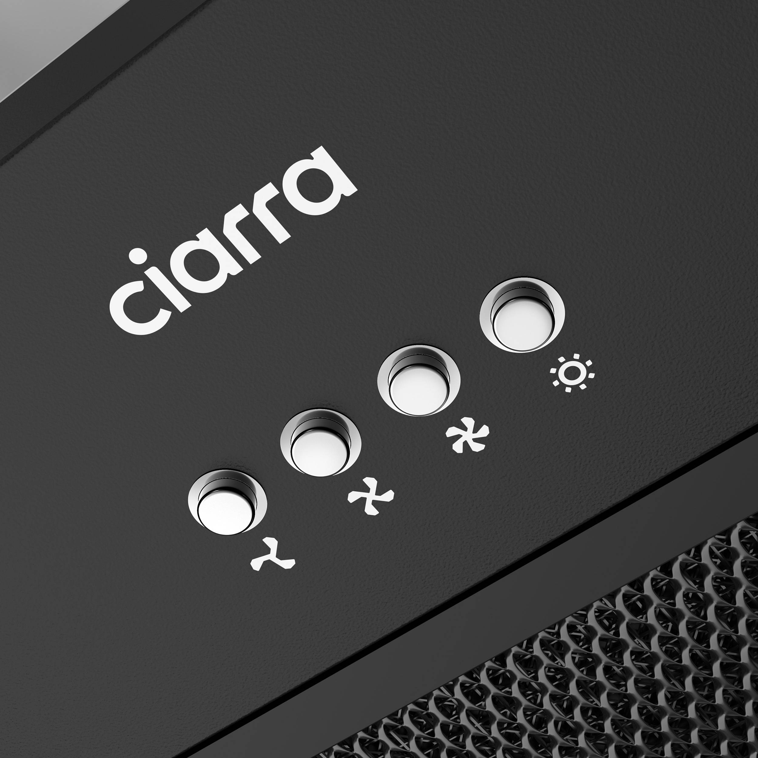 CIARRA Hotte Groupe Filtrant 60cm 650m3/h A+++ 3 Vitesses Recyclage ou Evacuation Noir et Inox CD6926AB - 7