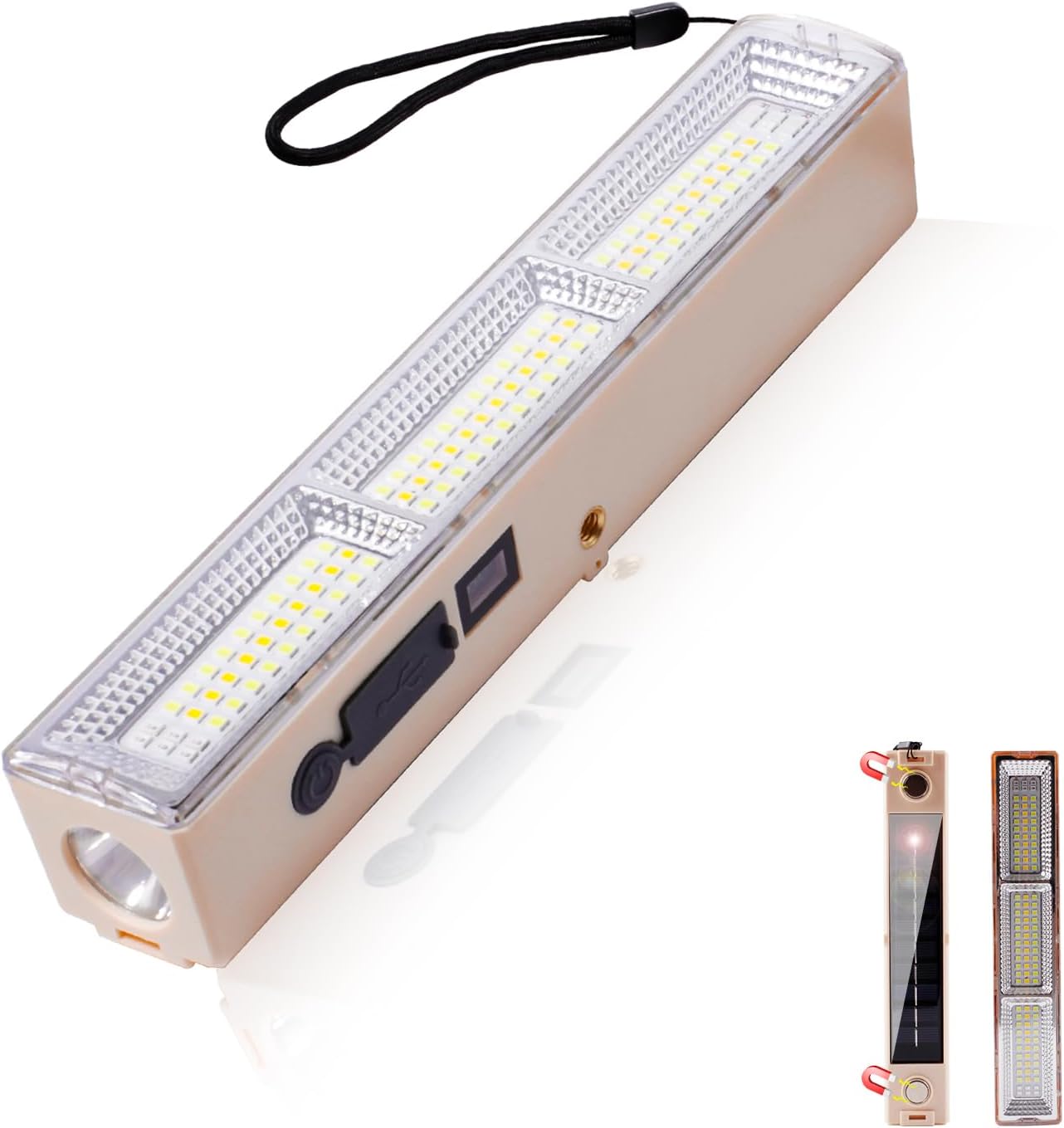 Magnetyczna lampa kempingowa do namiotu, zewnętrzna, 2000 mAh, ładowalna przez USB, akcesoria kempingowe, przenośna latarka LED