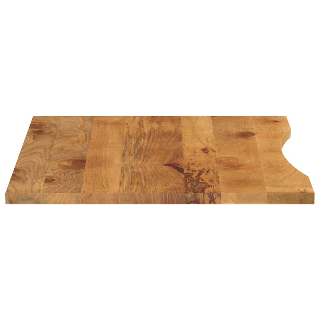 Maison Exclusive - Dessus de bureau avec courbe 100x80x2,5 cm manguier massif brut - 4
