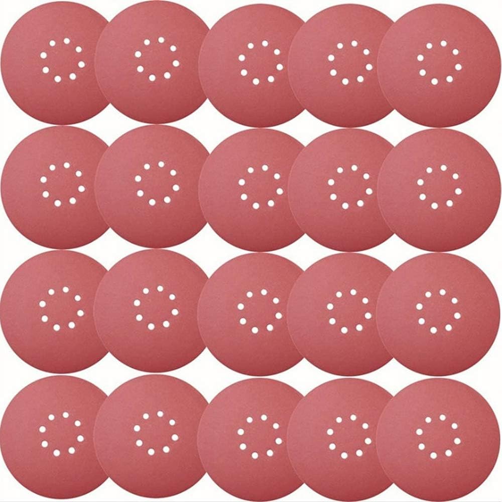 30 x 225 mm tarcze ścierne, PP40-P240, 8 otworów, czerwone, do szlifierek oscylacyjnych budowlanych