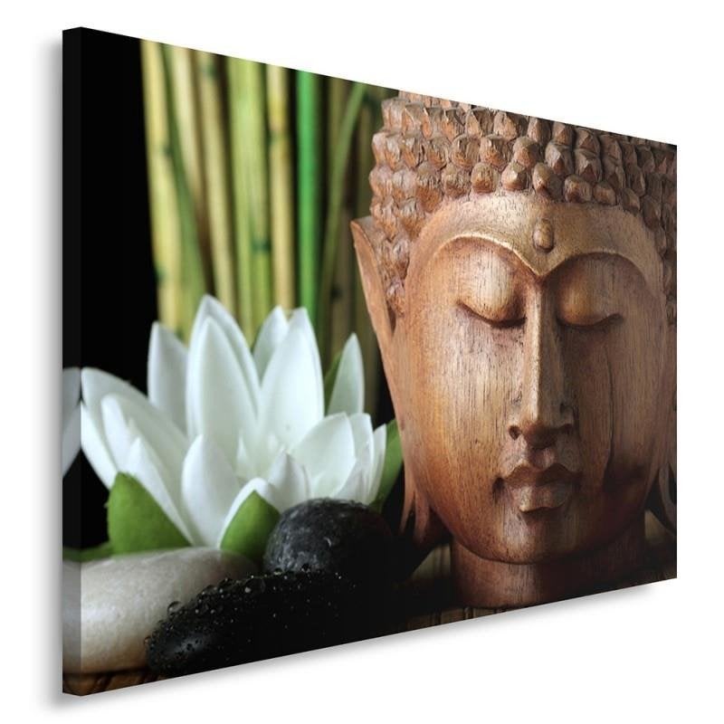 Obraz na płótnie, Budda bambus zen spa 100x70