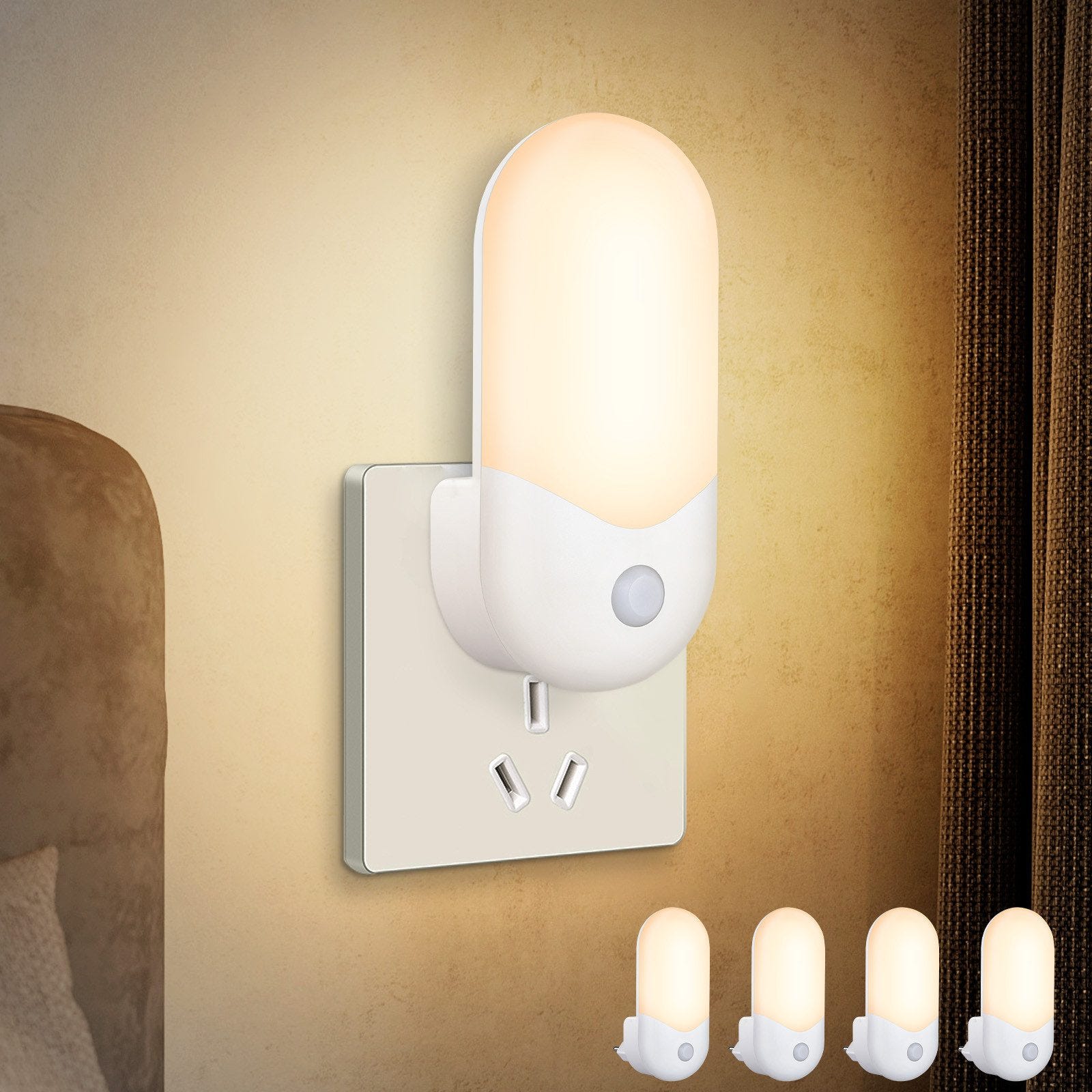 LOHAS-LED LUCE NOTTURNA da Presa con Sensore Crepuscolare, 1 Pezzo LOHAS-LED LUCE NOTTURNA da Presa con Sensore Crepuscolare, 1 Pezzo
