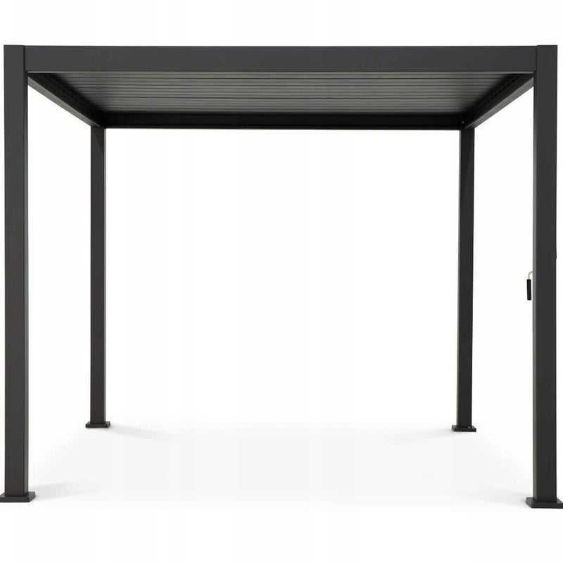 Pergola Ogrodowa Gutroof Regulowana Na Taras Premium 3x3 300x300 Czarna 1 szt