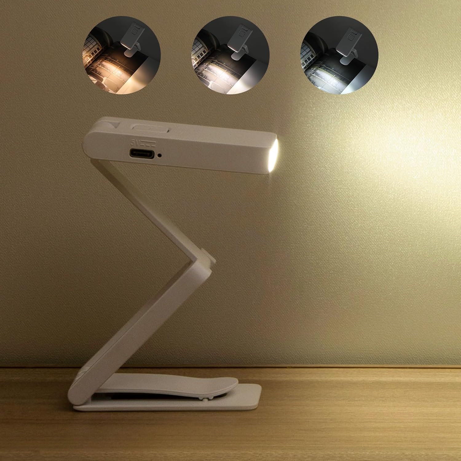 Lampe de lecture LED - Flexible - Rechargeable USB - 3 niveaux de luminosité - Veilleuse en silicone - Maison
