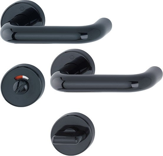 Maniglia Per Porta In Alluminio Con Rosette Slim Cromo 13 Cm Acquista - Foto 14