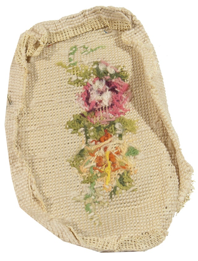 Klasyczny haft kwiatowy w stylu starofrancuskim - 20x12 cm