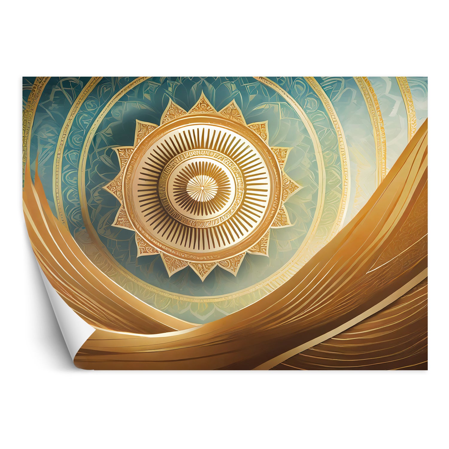 Fototapeta, Mandala złota orientalna 400x280
