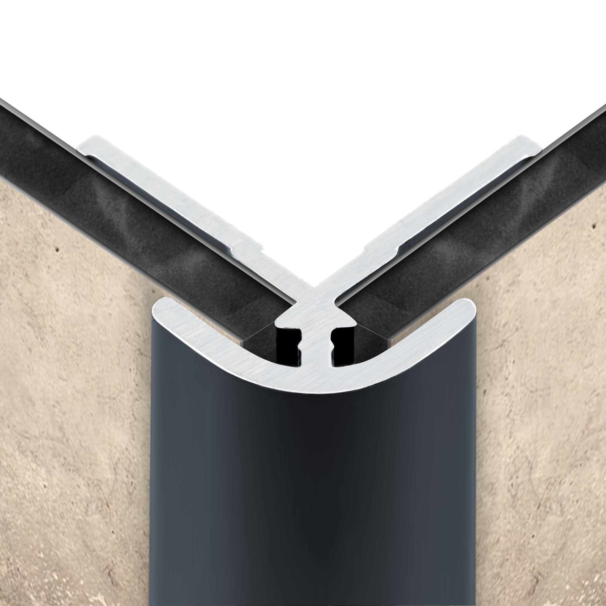 Schulte profilé d'angle extérieur, H.255 x l.2,3 cm, pour panneau mural de douche, DécoDesign, aluminium,&nbsp;anthracite - 5