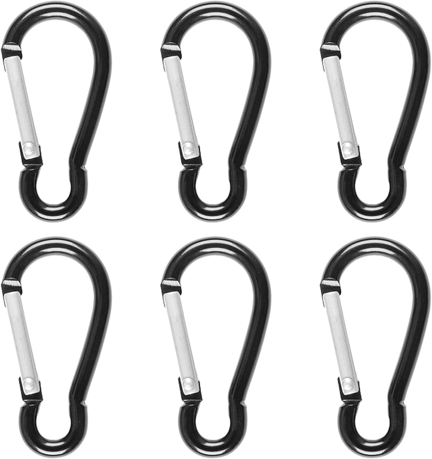 50 Mini Mousquetons En Plastique Antidérapants - Légers Et Résistants - Parfaits Pour Camping, Tente, Sac à Dos Et Rangement - 10