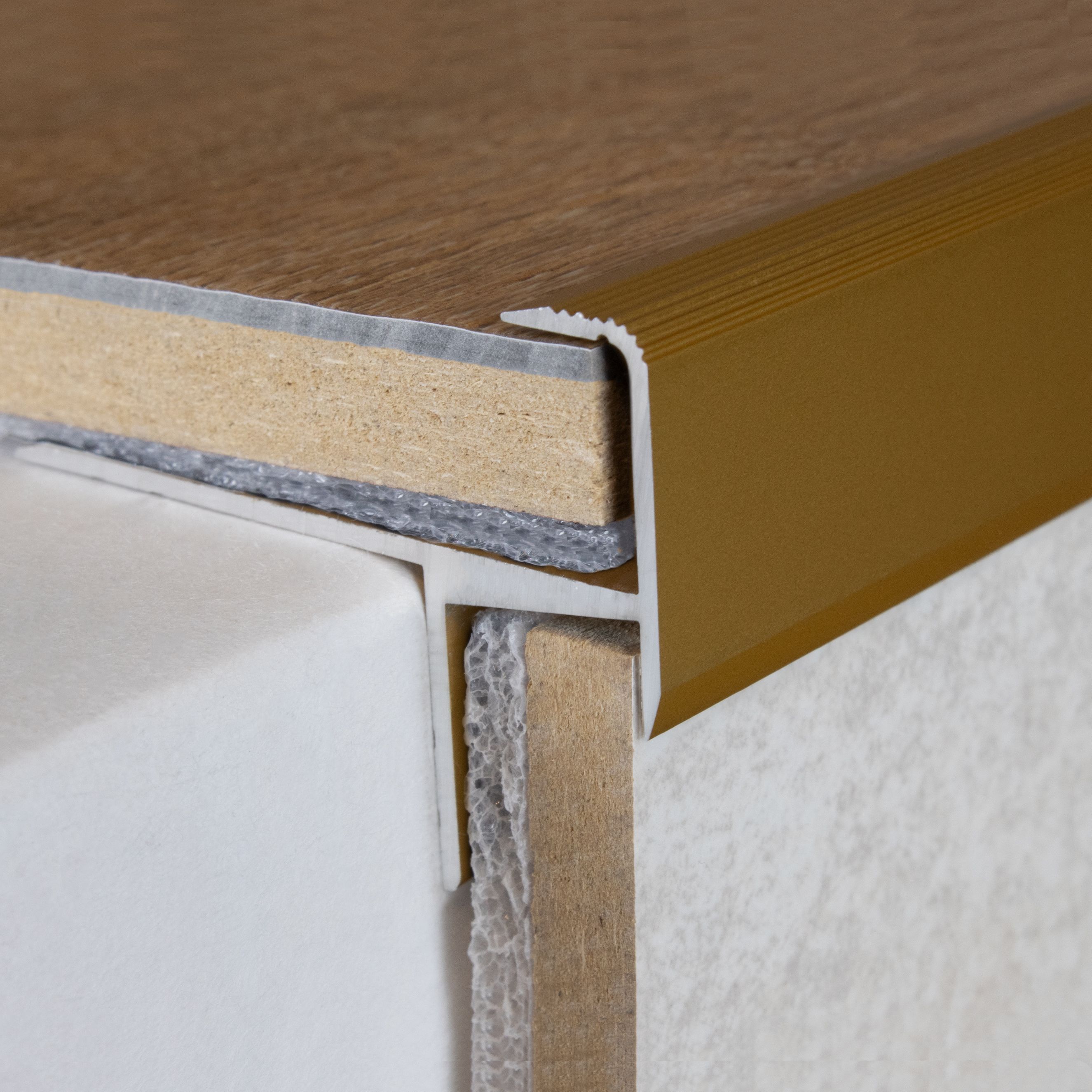 PROVISTON Profilé pour nez de marche Cornière en aluminium 33 x 133 x 1000 mm Argenté - 3
