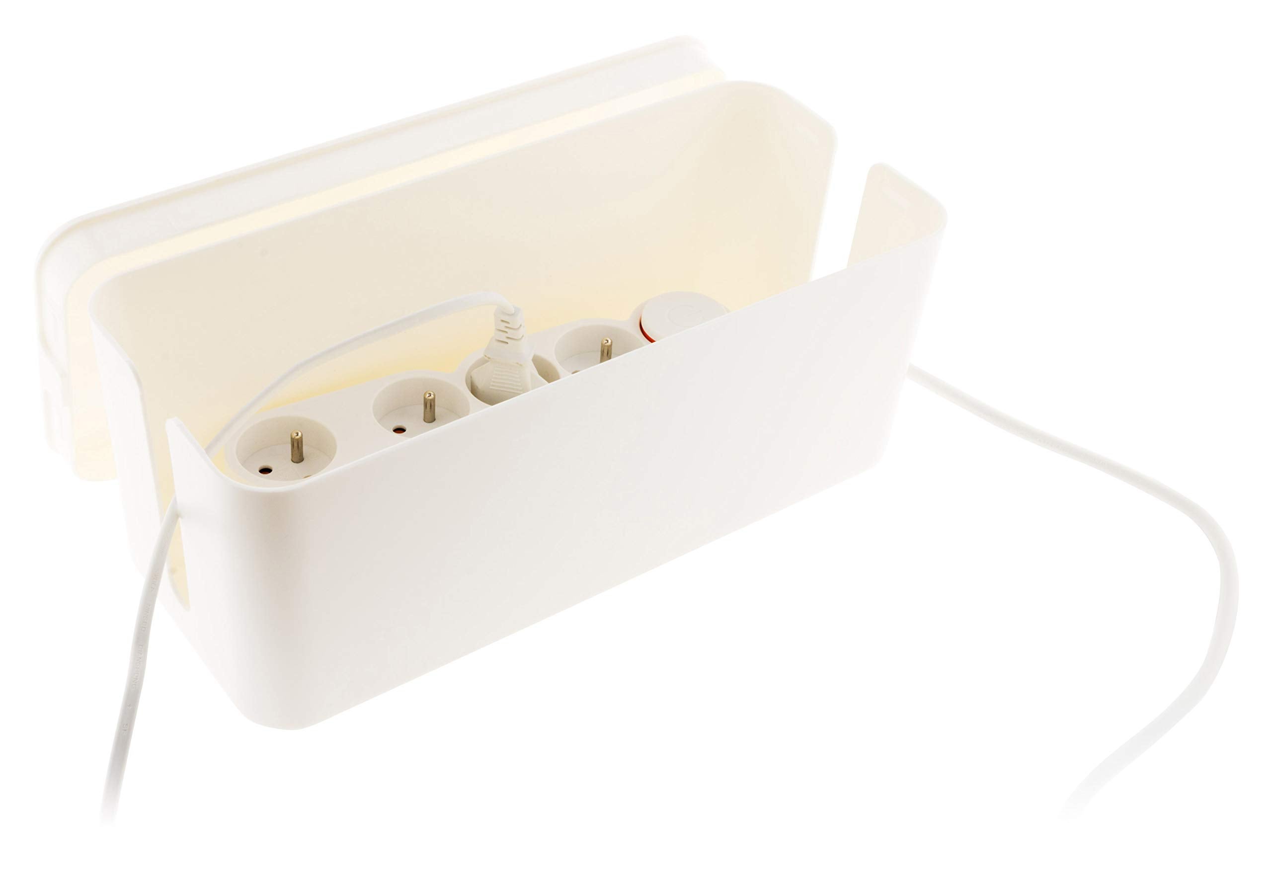 Boite cache multiprise Blanche - Zenitech - 8