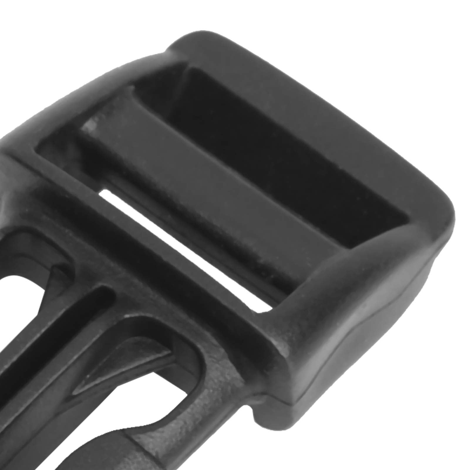 Set 60 Fibbie A Rilascio Laterale Per Paracord - 5/8, 1/2 E 3/8 Pollici - Nero - Foto 11