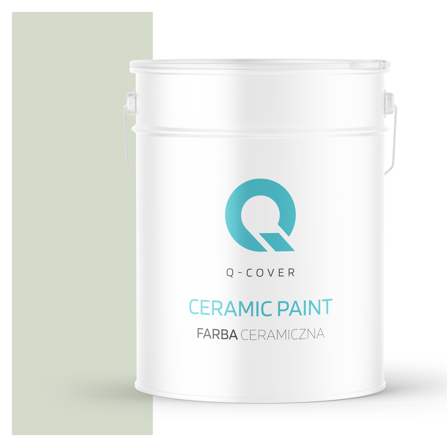 Farba Ceramiczna Do Ścian i Sufitów Q-Cover Oliwkowy jasny H2068 Głęboki Mat 10L