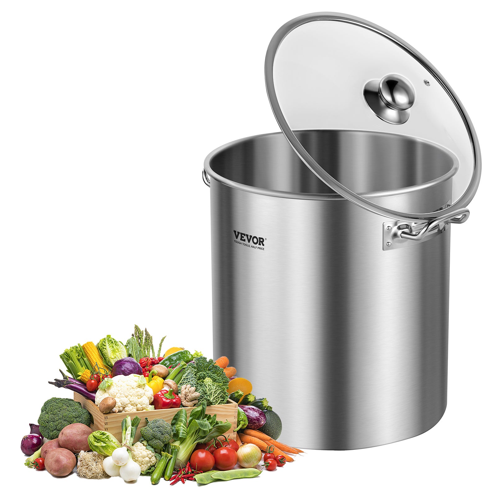 Marmite Inox Avec Robinet – 5 à 90 Litres – Fond Compatible Induction – Idéale Soupe, Bière, Cuisine Pro Ou Maison
