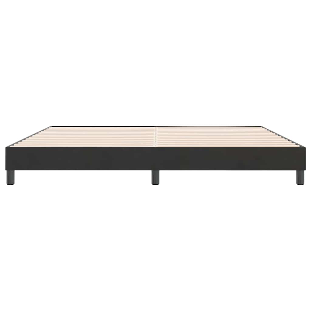 Cadre de lit sans matelas, velours noir, pour la chambre, 180 × 210 cm - 5