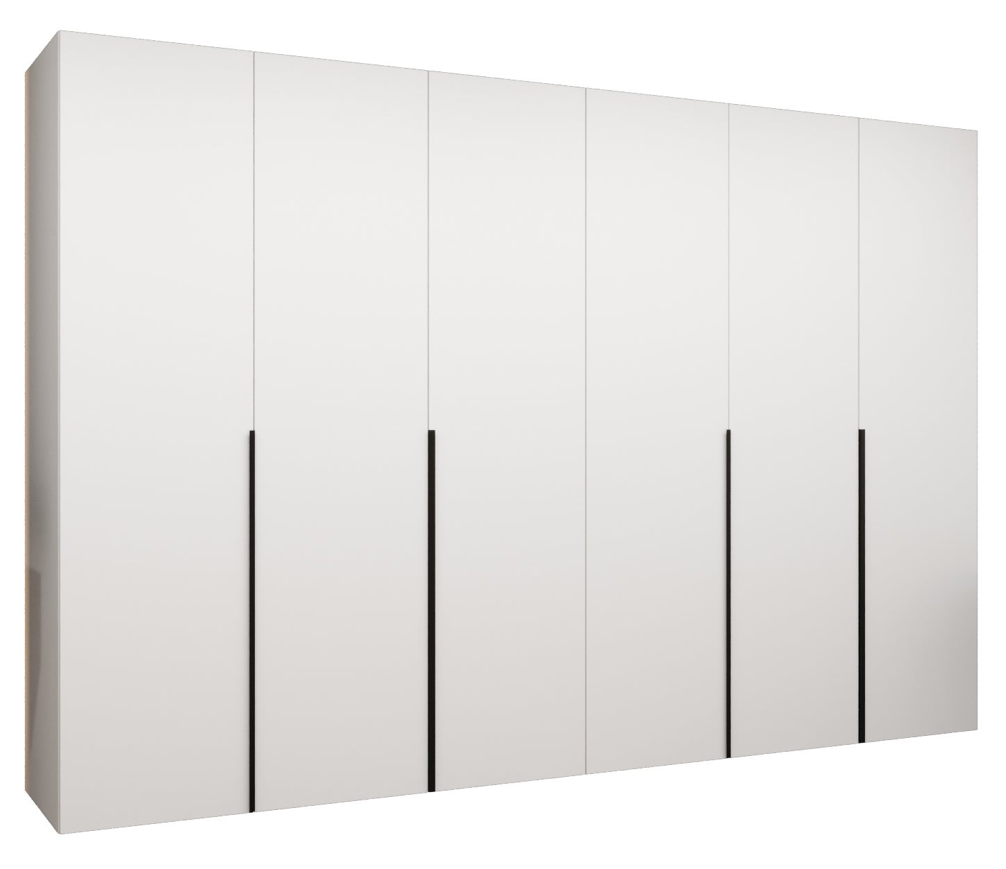 Szafa uchylna otwierana Alicante 1 300 x 52 x 202 cm biały + u. czarny Abiks Meble