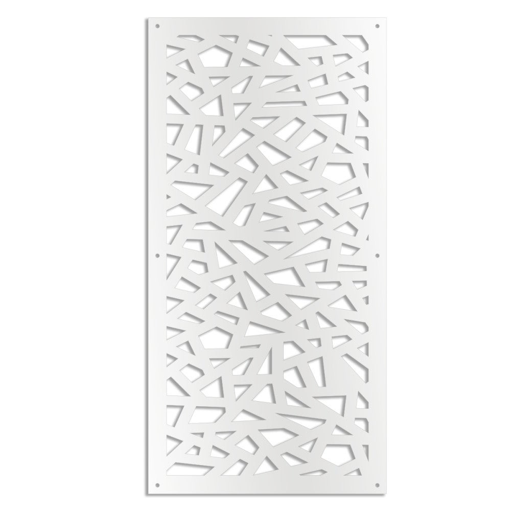 APOCALYPSE - Panel perforowany z PVC - Osłona przeciwsłoneczna - Rozmiar 73x148 cm - Grubość 1 cm - Kolor BIAŁY