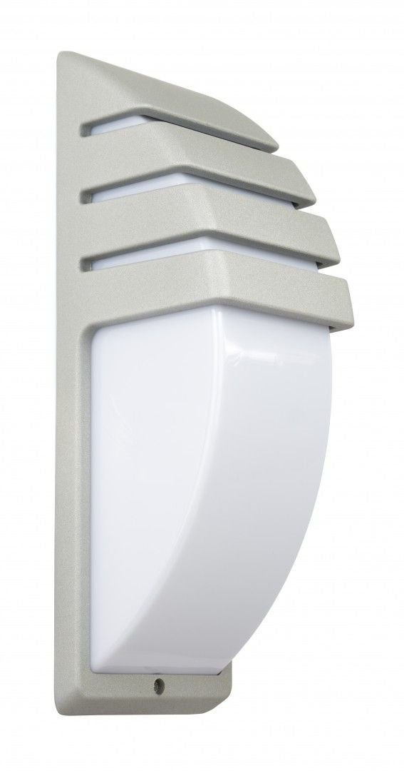 Kinkiet zewnętrzny CITY srebrny 1xE27x60W wym: 35x12x11,5 cm IP54 SU-MA
