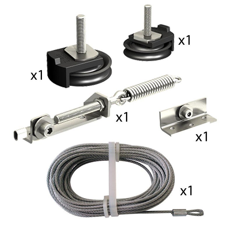 Kit de synchronisation pour système manuel 2 vantaux ou 2 portes - 2