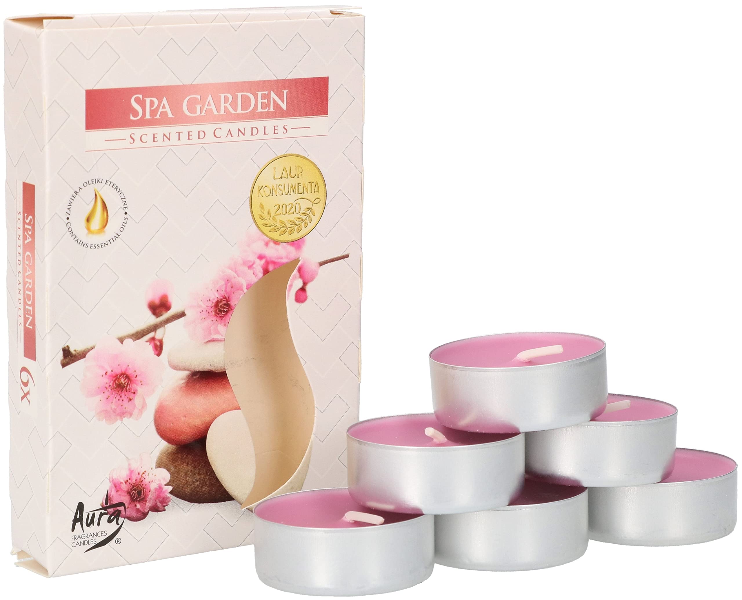6x tealight podgrzewacze świeczki zapachowe wkład - KOTARBAU