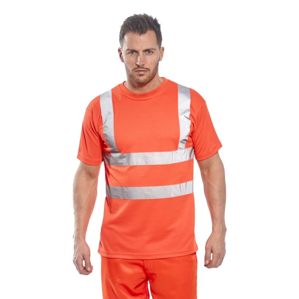 Tee shirt Haute Visibilité Portwest GO/RT Orange M - 3