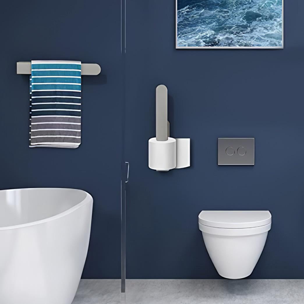 35cm Porte Serviette Salle De Bain Sans Percage Inoxydable Porte Serviette Adhesif Pour Salle De Bain Et Cuisine Acier - 3