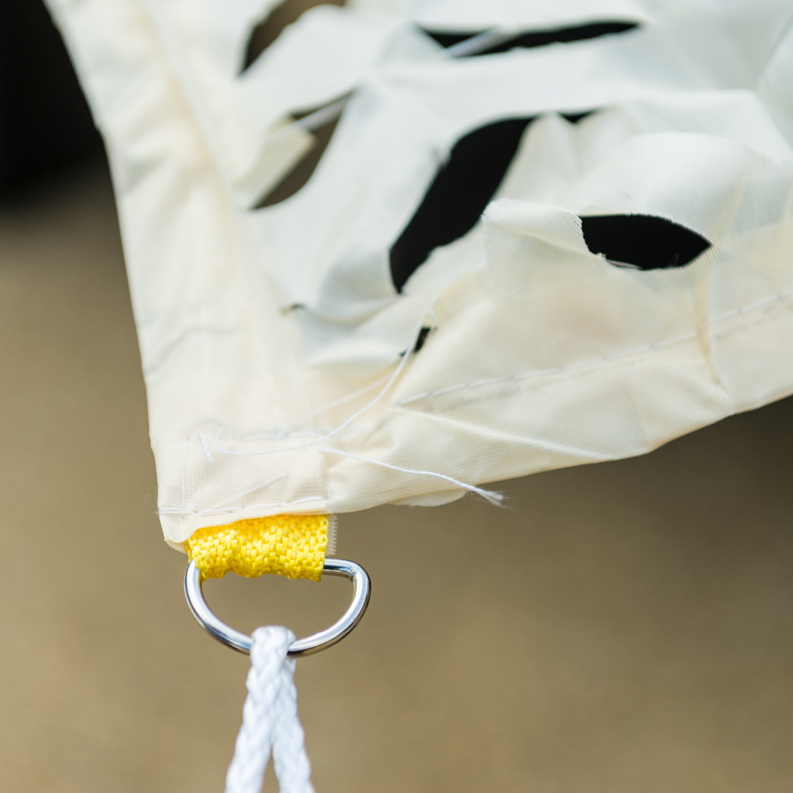 Toile d'ombrage ajourée beige 120 g/m2 WERKA PRO 3 x 4m - 5