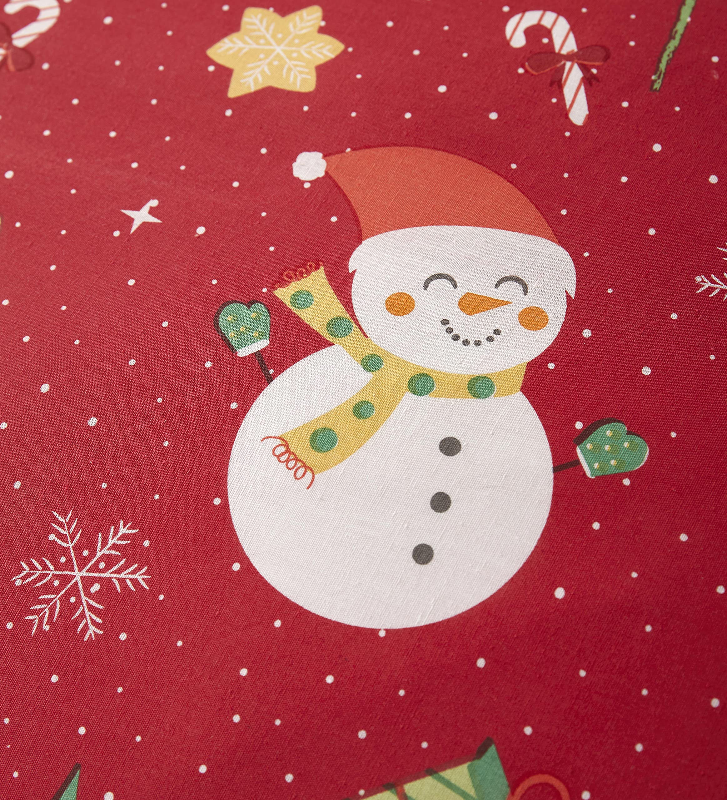 Royal Santa Set Copripiumino Natalizio Con Federa – Motivo Babbo Natale E Pupazzo Di Neve, Microfibra Ultra Morbida, 4 Taglie Disponibili