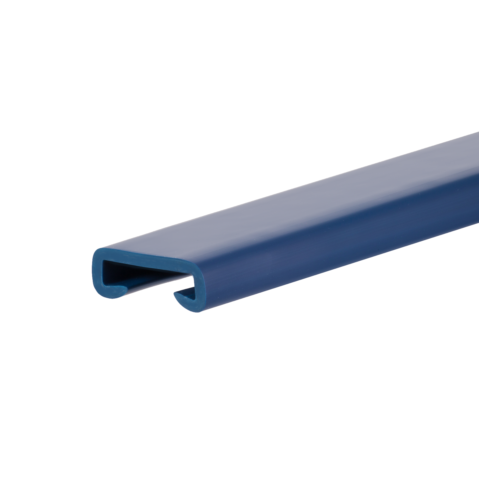 QUEST Profil poręczowy, poręczówka PCV LUX 40x8 mm, listwa poręczowa, okładzina poręczowa, granatowy, 1 m
