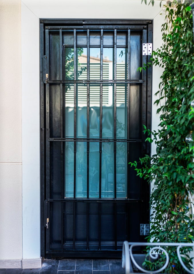 Cancello per porta regolabile bianco 70/120 - 170/225 cm - 3