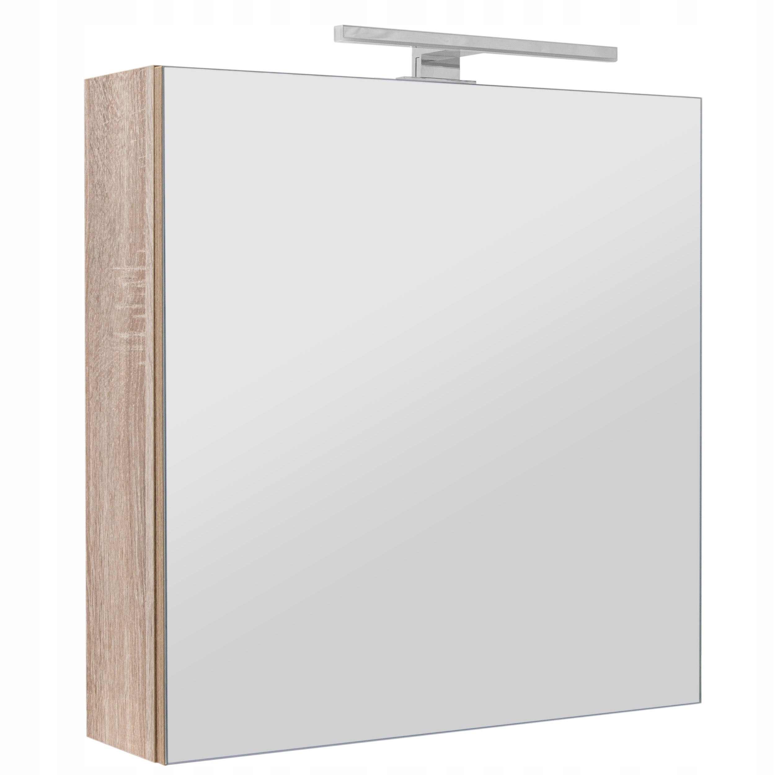 Szafka łazienkowa z lustrem oświetleniem lampką led lustrzana wisząca 60 cm