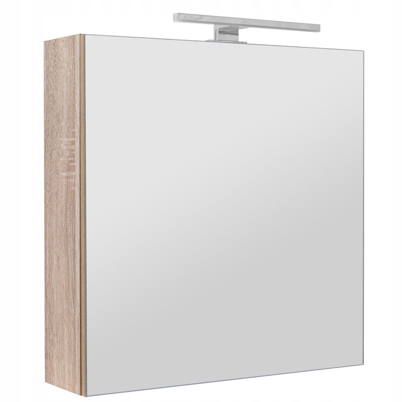 Szafka łazienkowa z lustrem oświetleniem lampką led lustrzana wisząca 60 cm