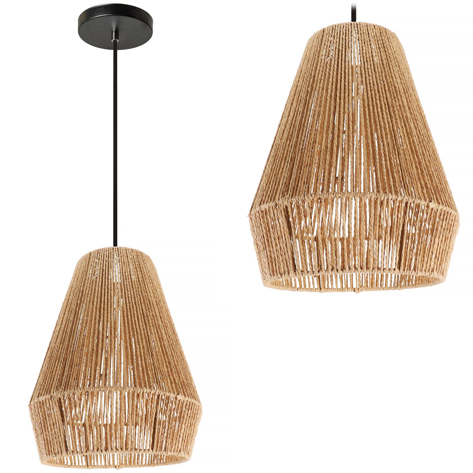 Lampa Sufitowa Wisząca Toolight App1310-Cp Boho Brązowy