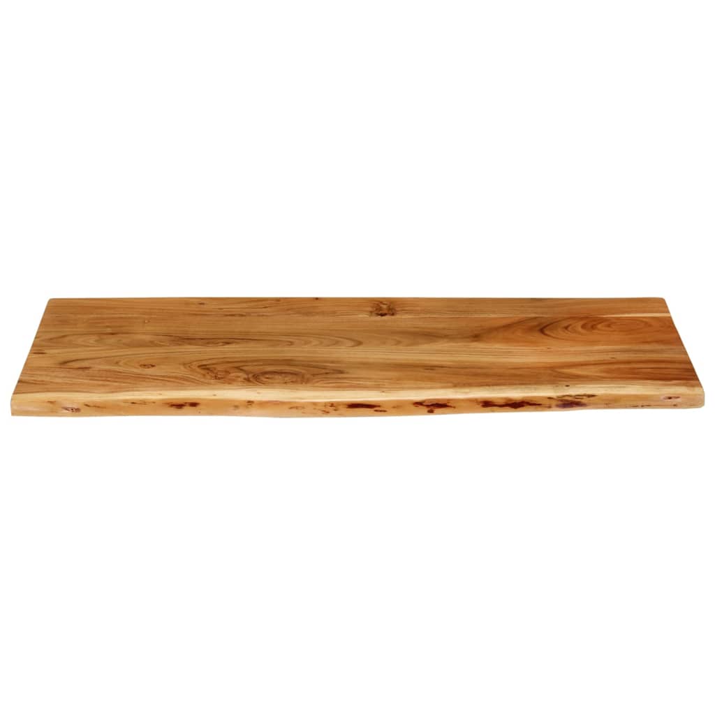 Piano lavabo bagno in acacia 114x52x2,5 cm - 3